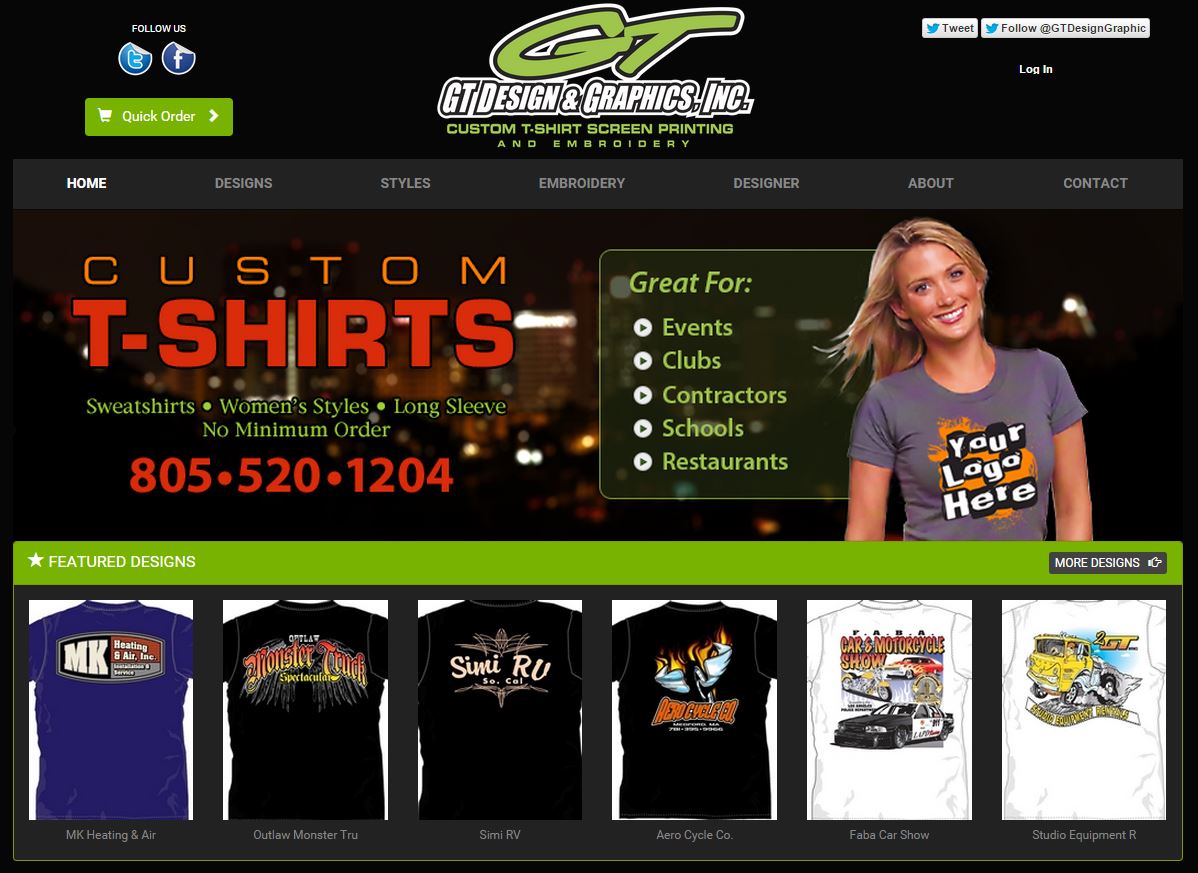 custom designed business websites