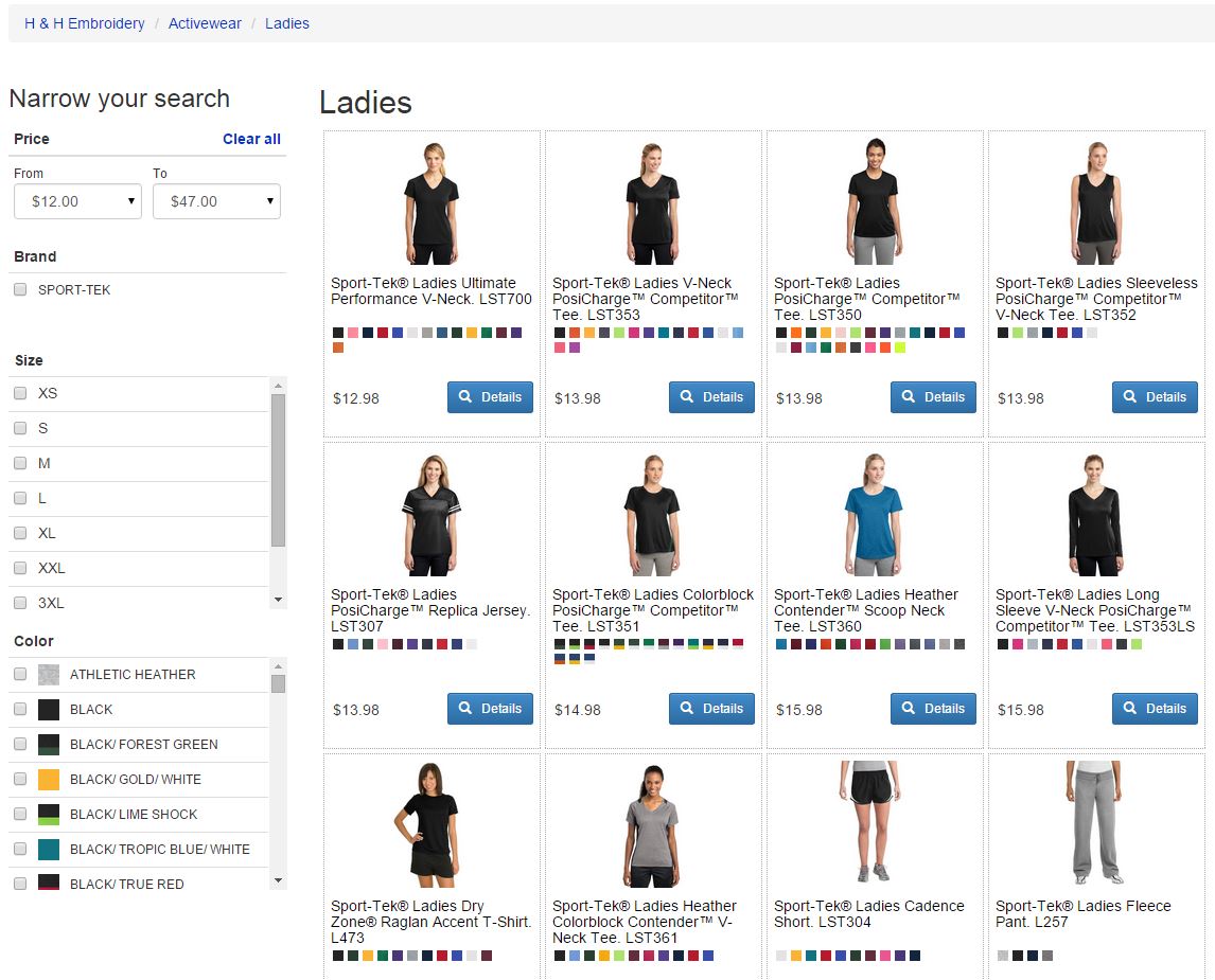 custom designed e-commerce website