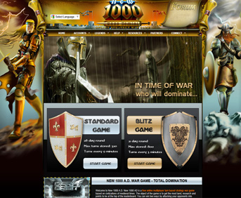 custom designed gaming website